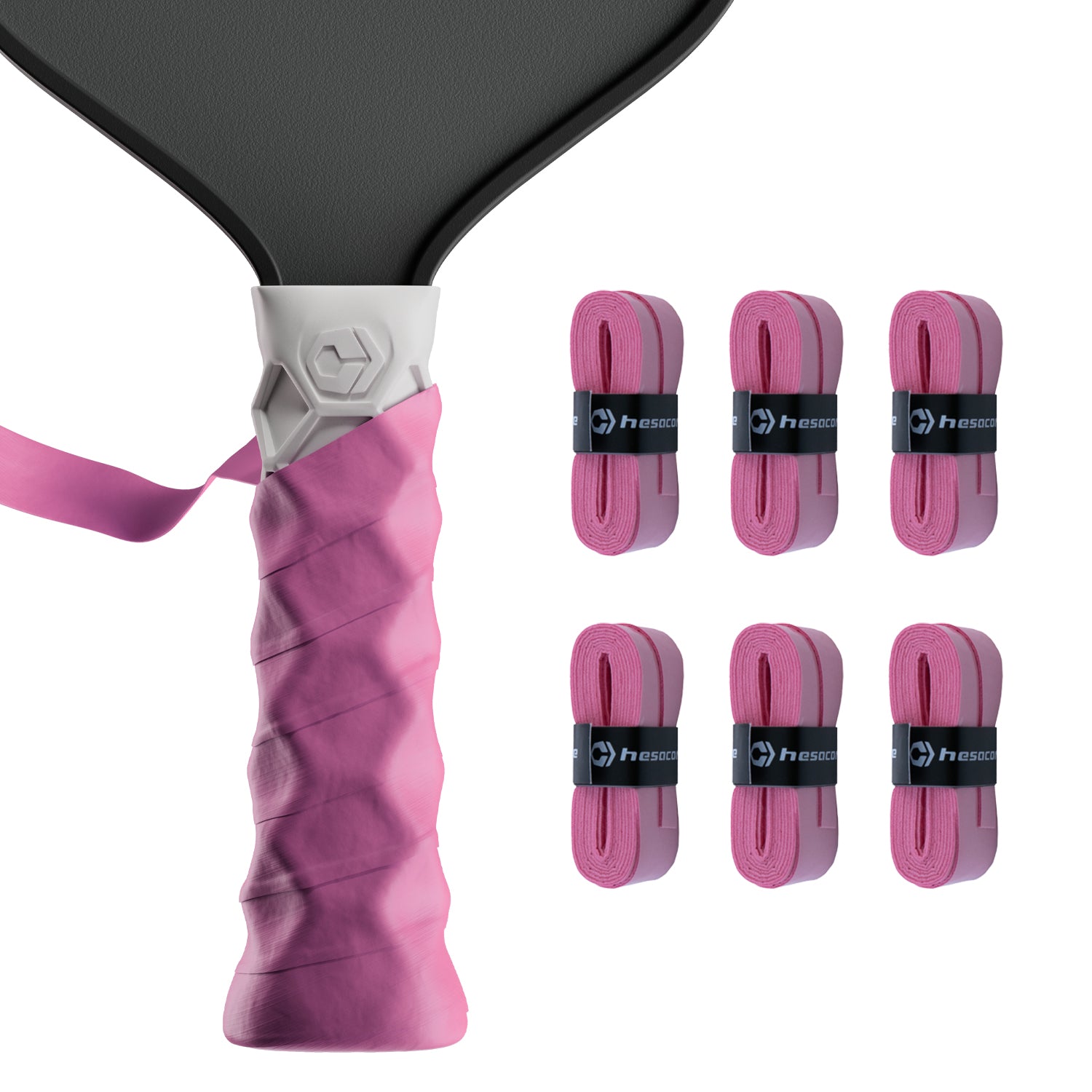 Hesacore Hesatac Overgrip Pink (6 & 12 Pack) Hesacore Hesatac Overgrip Pink (6 & 12 Pack)