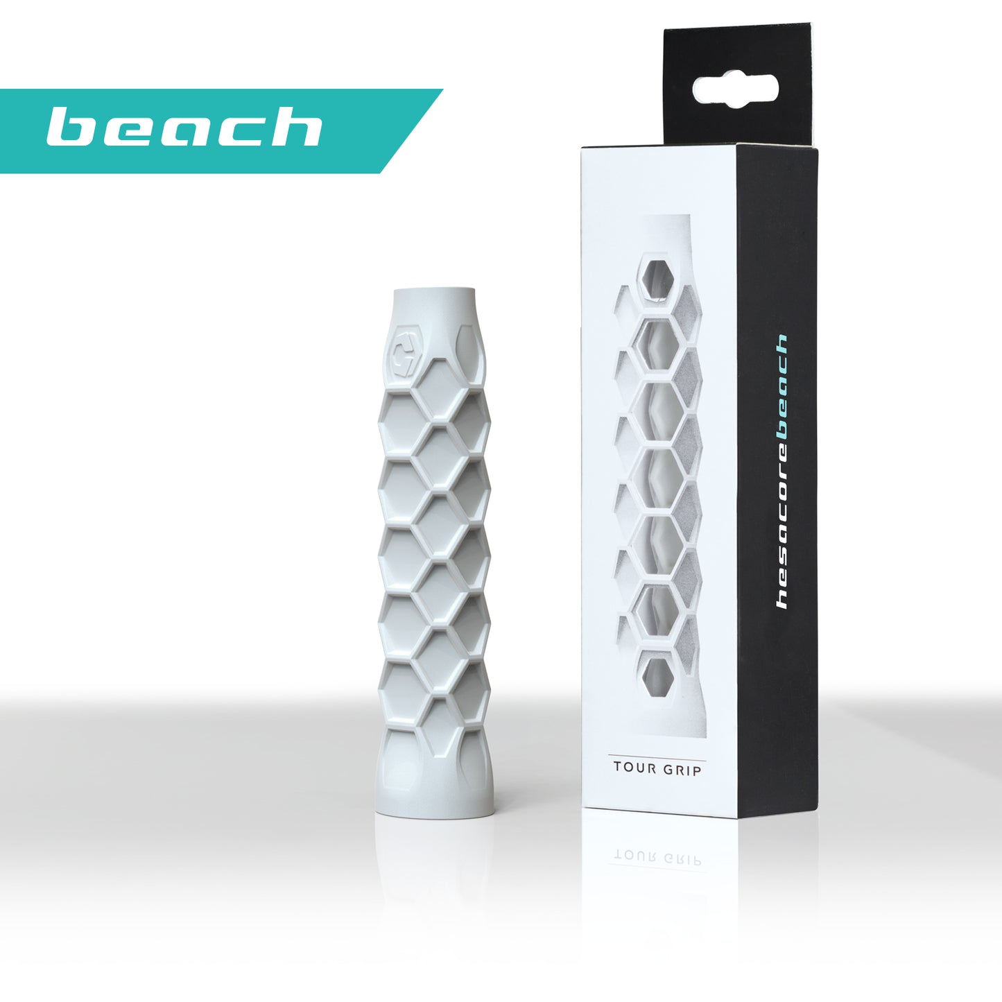 Beach Tennis Grip - 6 Inches Long - Regular Soft Feel - White