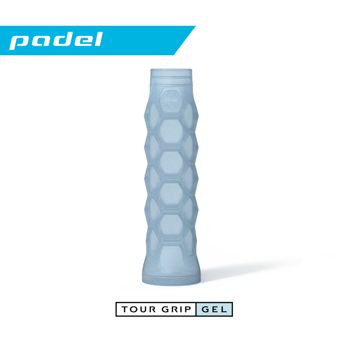 Padel Gel Grip - 5.25 Inches Long - Soft Feel - Light Blue