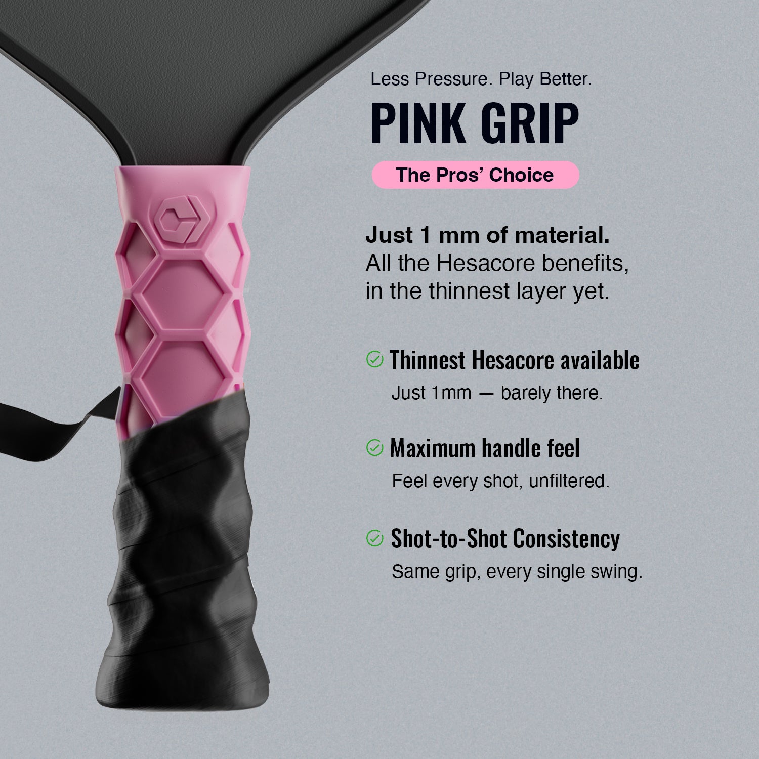 Pickleball Pink Grip