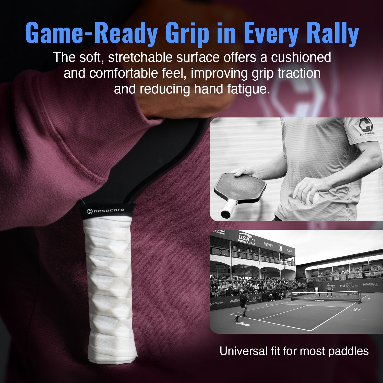 Hesacore Hesatac Overgrip - Schweißabsorbierendes Griffband Für Pickleball, Padel & Tennis